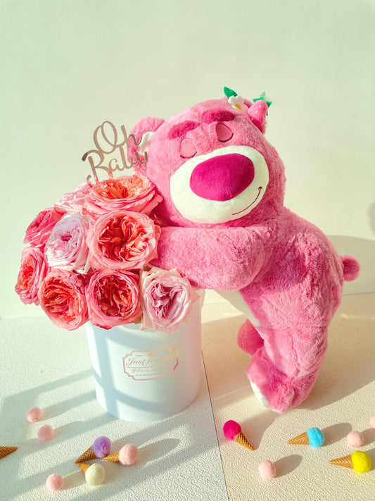 Roses with Bear hugs
